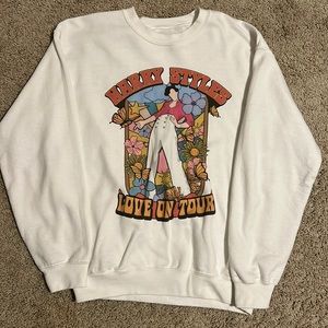 Harry Styles Love On Tour White Sweatshirt